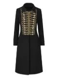 IL TABARRO military-style gold-braid coat - Black