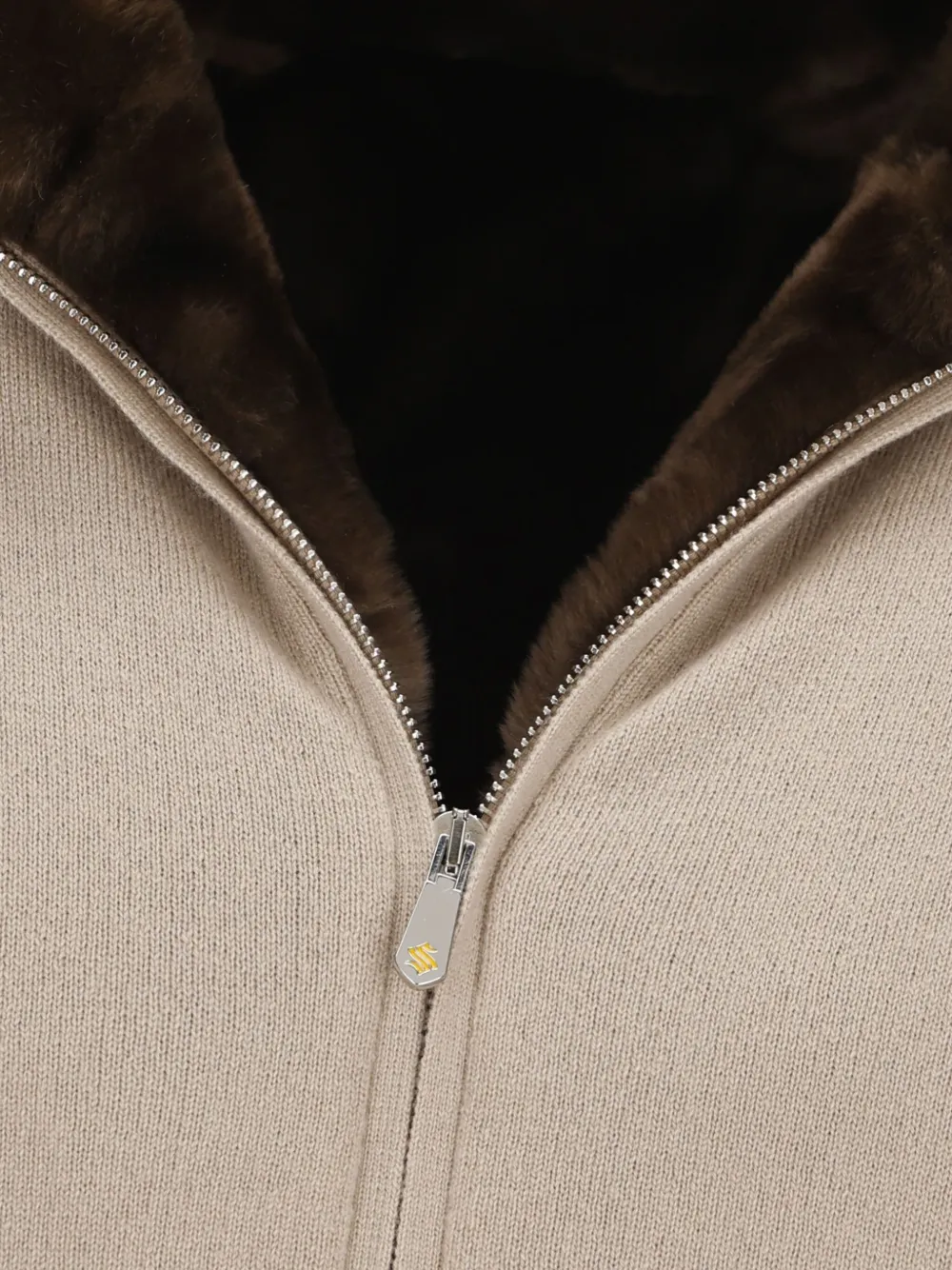 Svevo Fur-trimmed Elbow-patch Jacket In Neutral