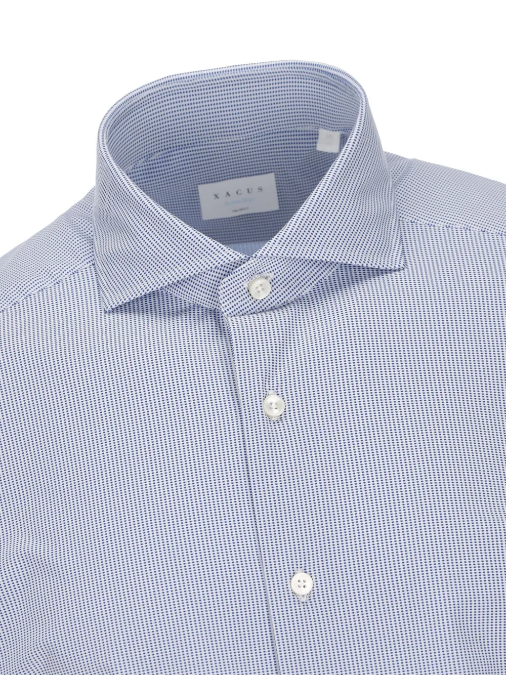 Xacus Striped Button-down Shirt In Blue