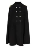 IL TABARRO double-breasted cape - Black