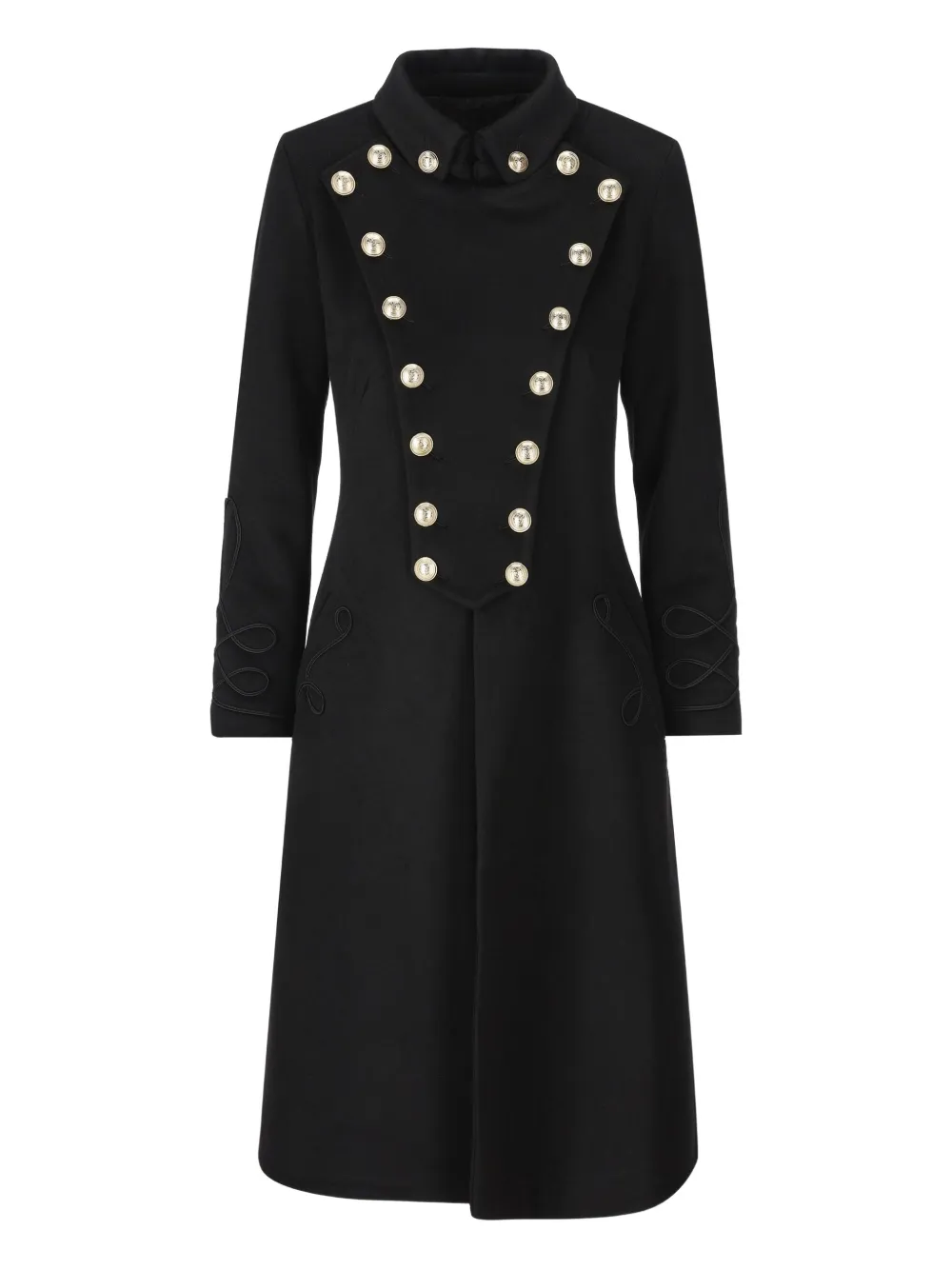 IL TABARRO double-breasted coat | Black | Image 1