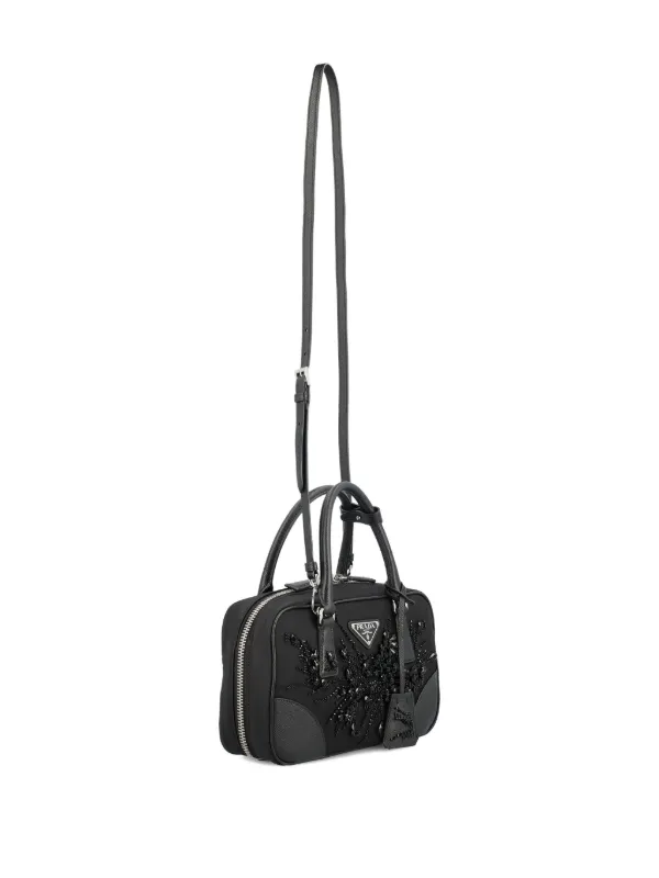 Prada ビジュートリム ミニバッグ | ブラック | FARFETCH JP