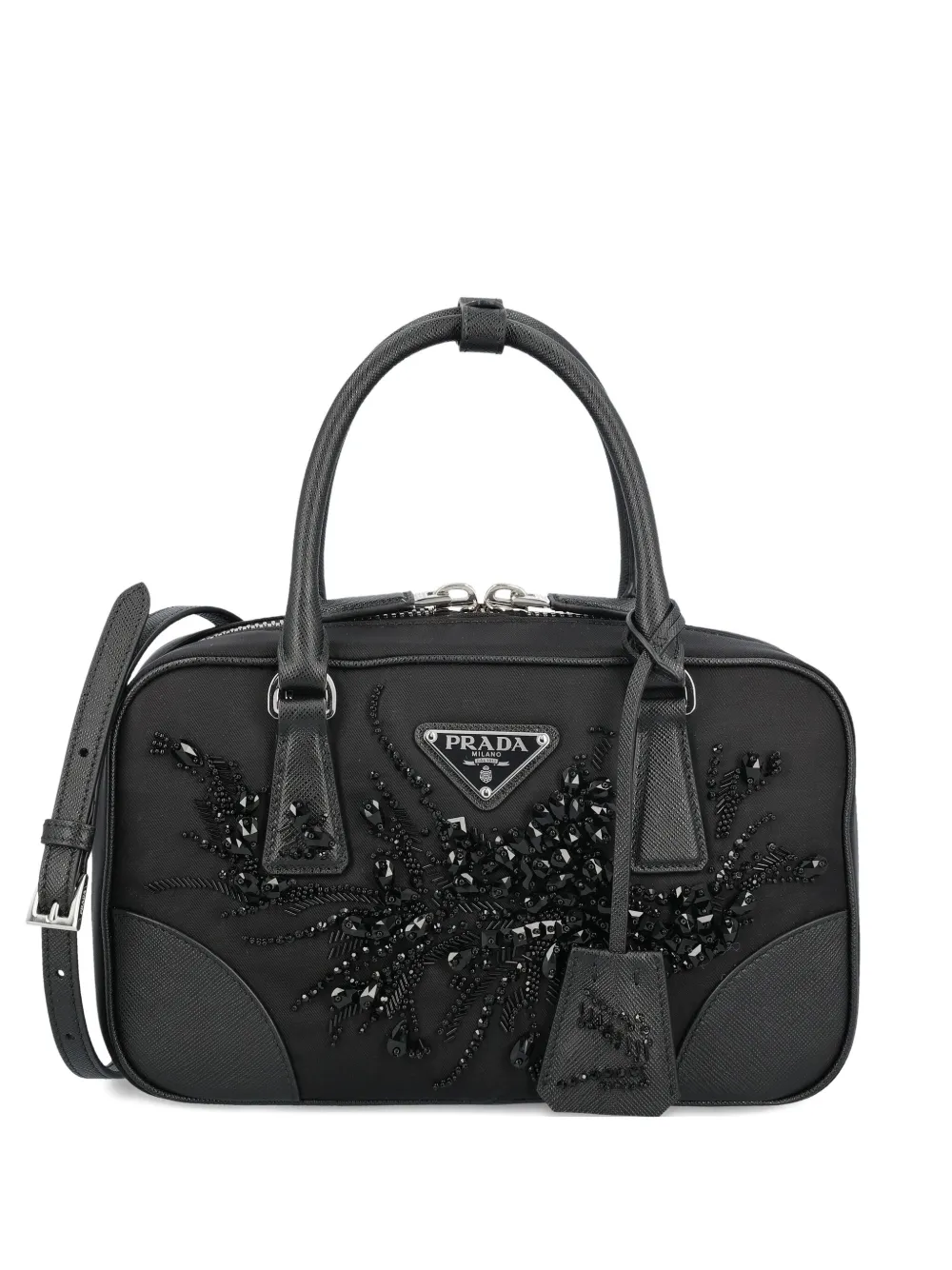 Prada crystal-embellished mini bag | Black | Image 1