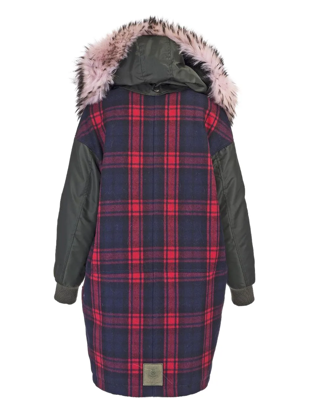 Mr & Mrs Italy Fur-trim Hooded Coat In Green