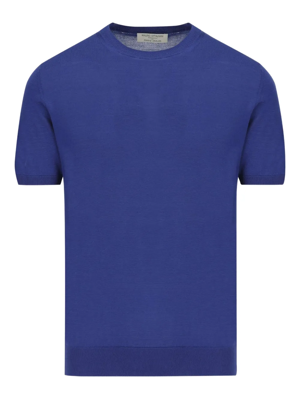 Mauro Ottaviani short-sleeve silk T-shirt | Blue | Image 1