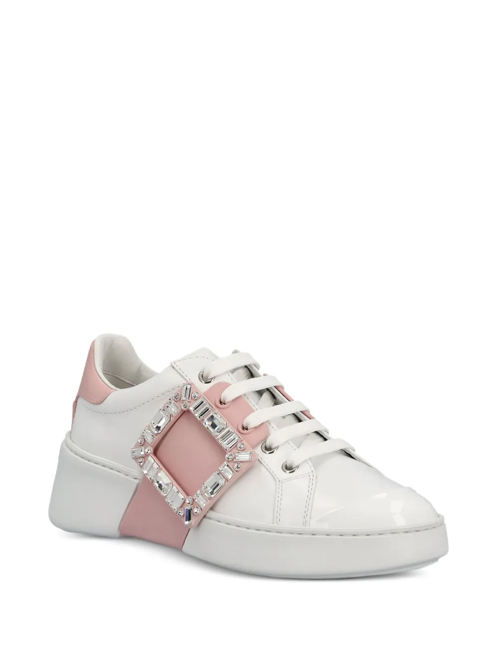 Roger Vivier buckle-embellished leather sneakers | Low-Tops | Image 2