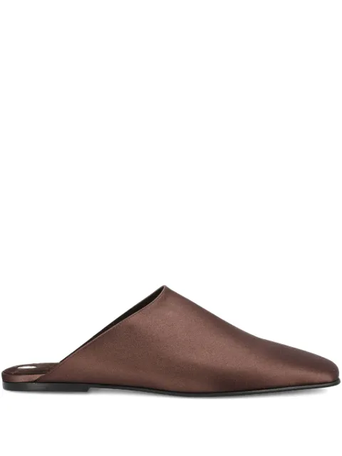 Loro Piana satin mules