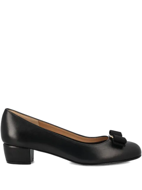 Ferragamo 60mm Vara grosgrain-bow low-heel pumps