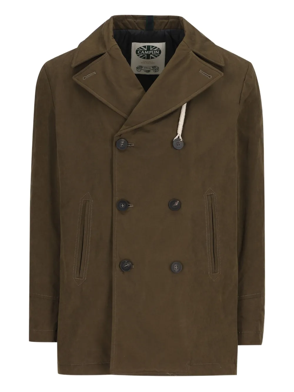 Camplin double-breasted short coat | Brown | Image 1