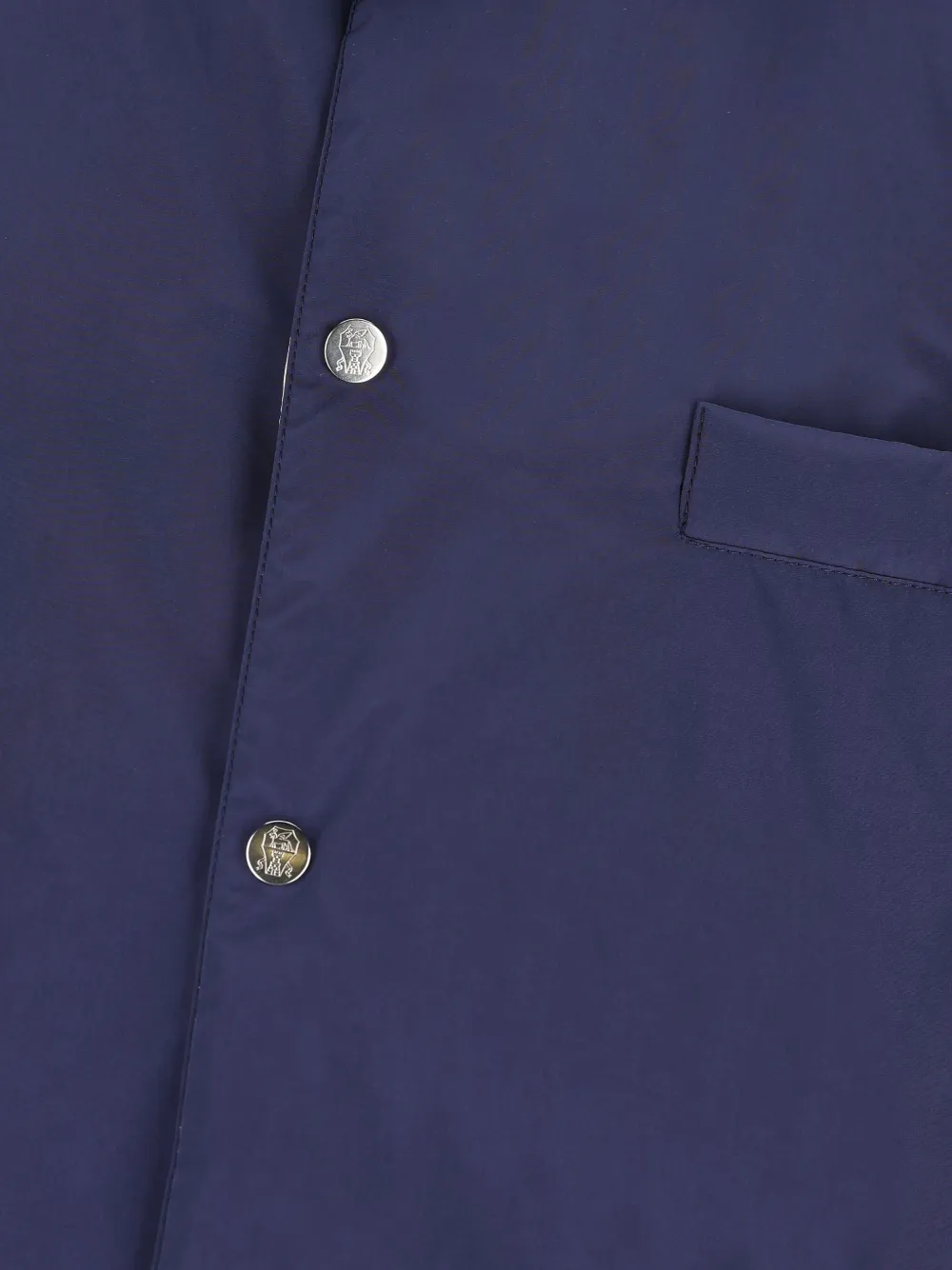 Brunello Cucinelli Bodywarmer met afneembare capuchon en drukknoop Blauw