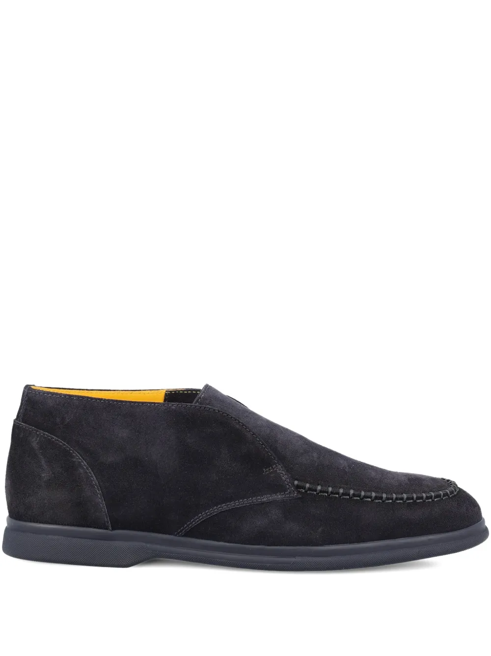 Doucal's suede slip-on loafers Blue