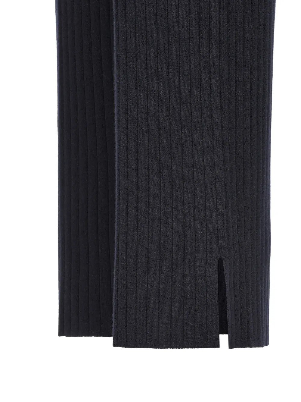 Loro Piana Coste Ribbed Welt-pocket Trousers In Blue