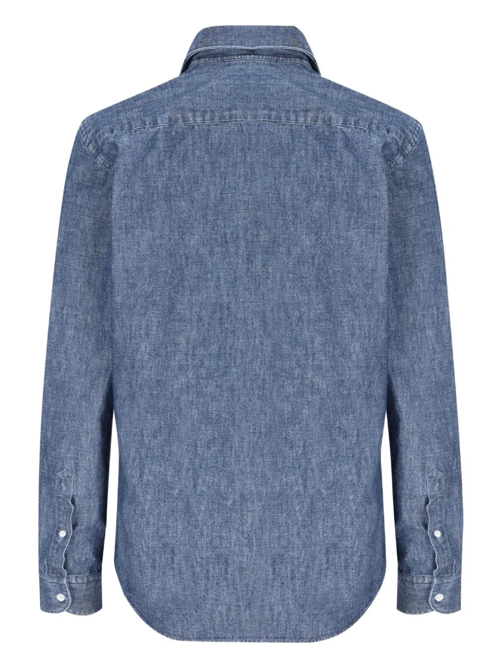 Fay button-down denim shirt - Blauw