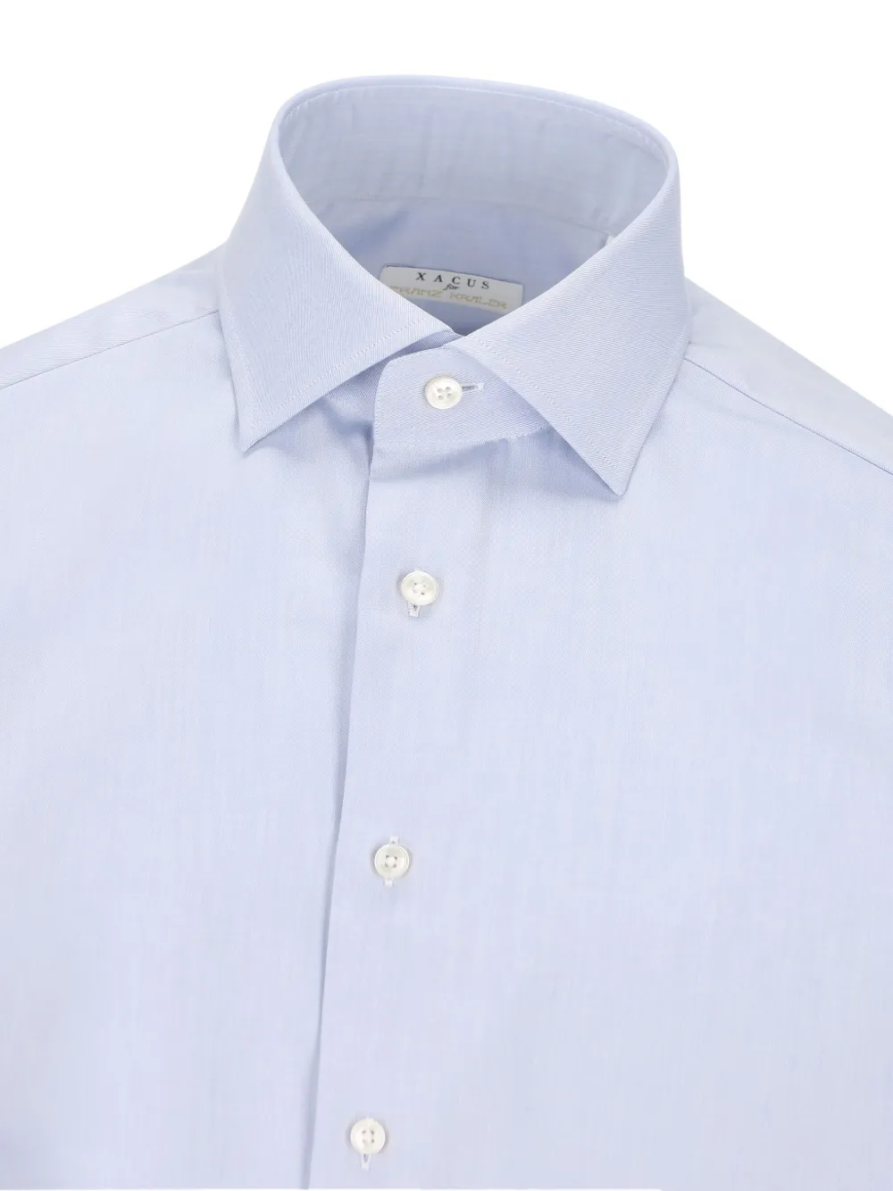 Xacus Overhemd met geknoopte cuff Blauw