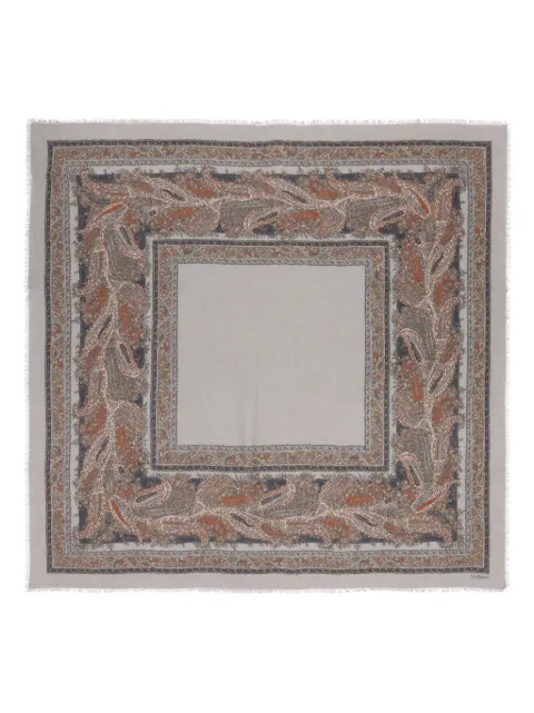 Saint Laurent paisley-motif cashmere scarf