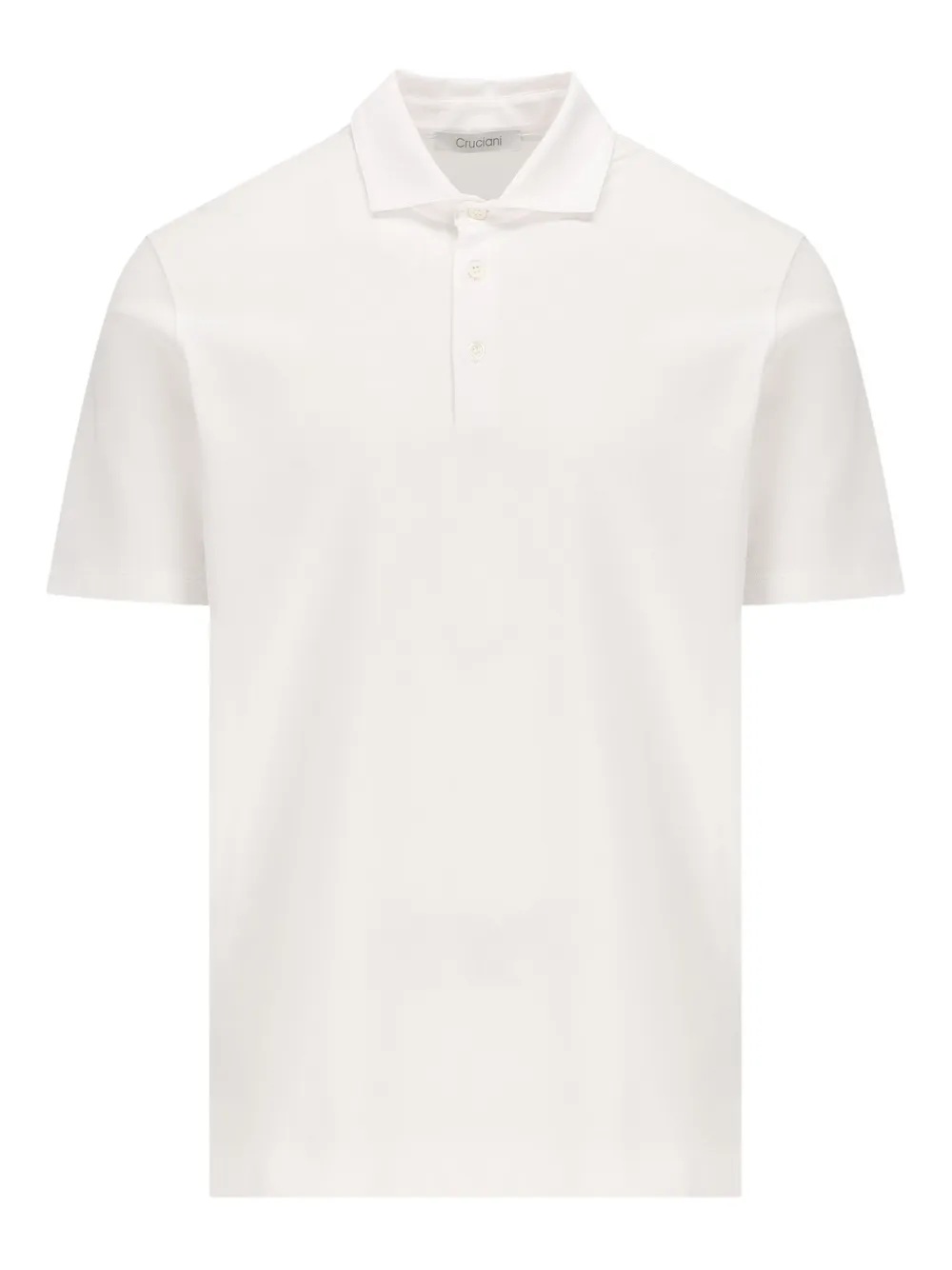 Cruciani Three-button Polo Shirt In White