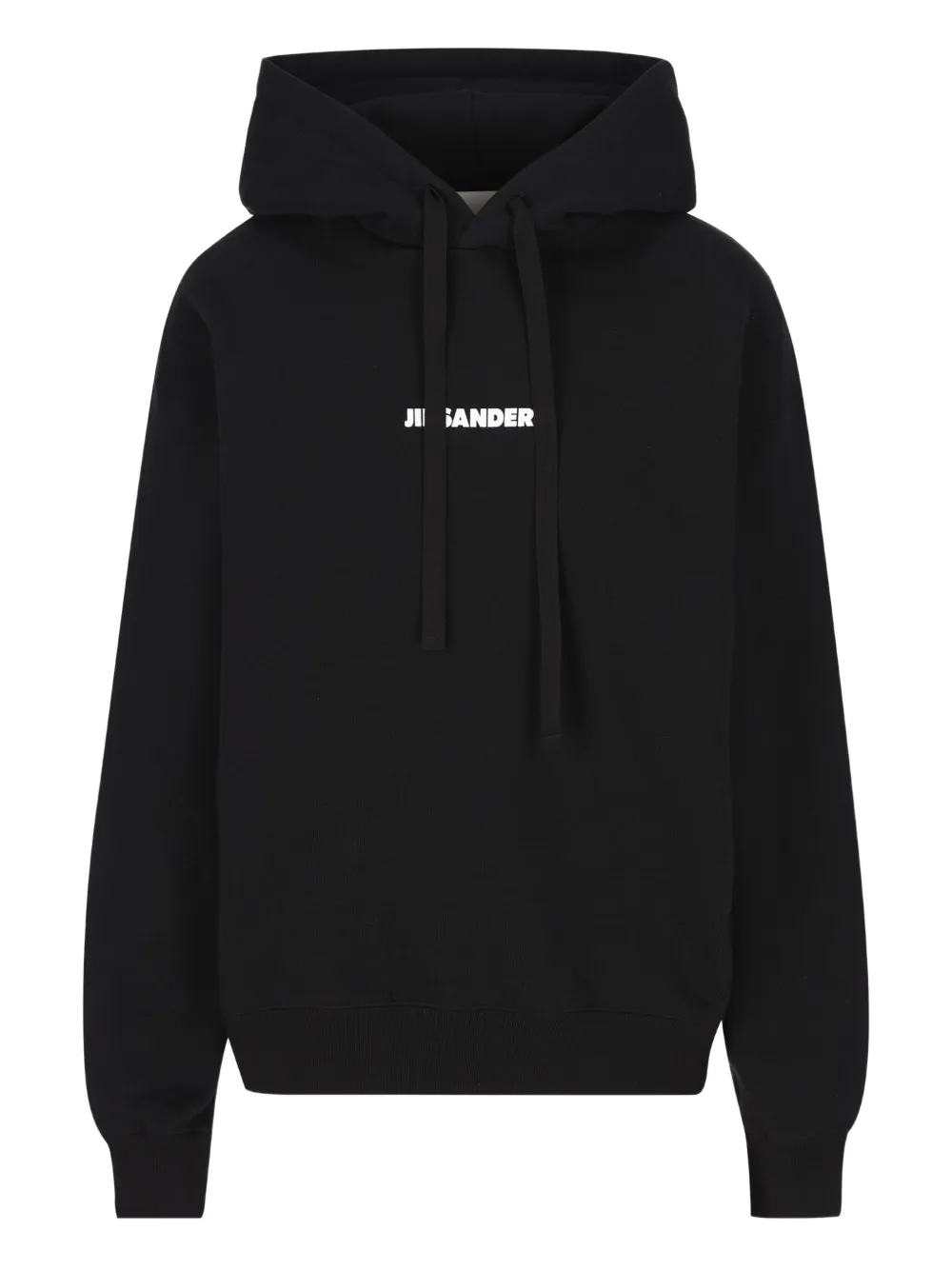 Jil Sander drawstring hoodie - ブラック Jil Sander drawstring hoodie - ブラック