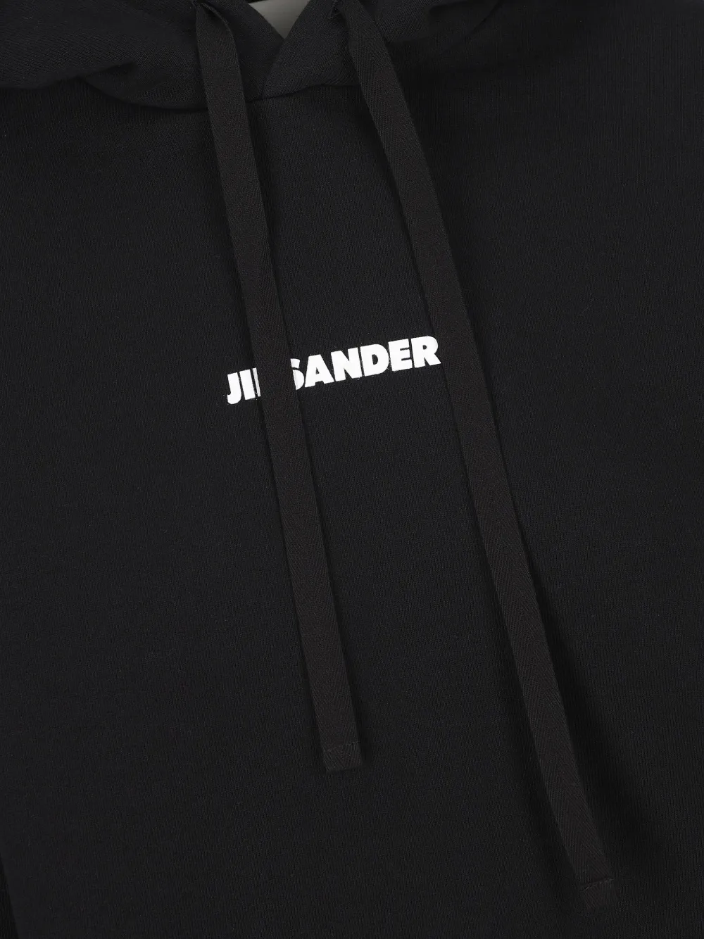 Jil Sander Hoodie met trekkoord Zwart