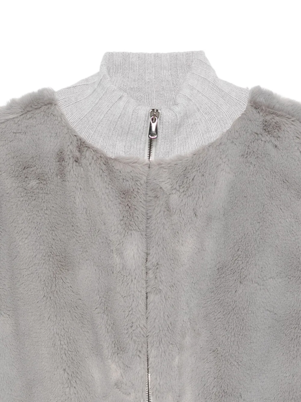 Le Tricot Perugia Fleece jack Grijs