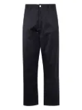 Carhartt WIP logo-patch trousers - Black