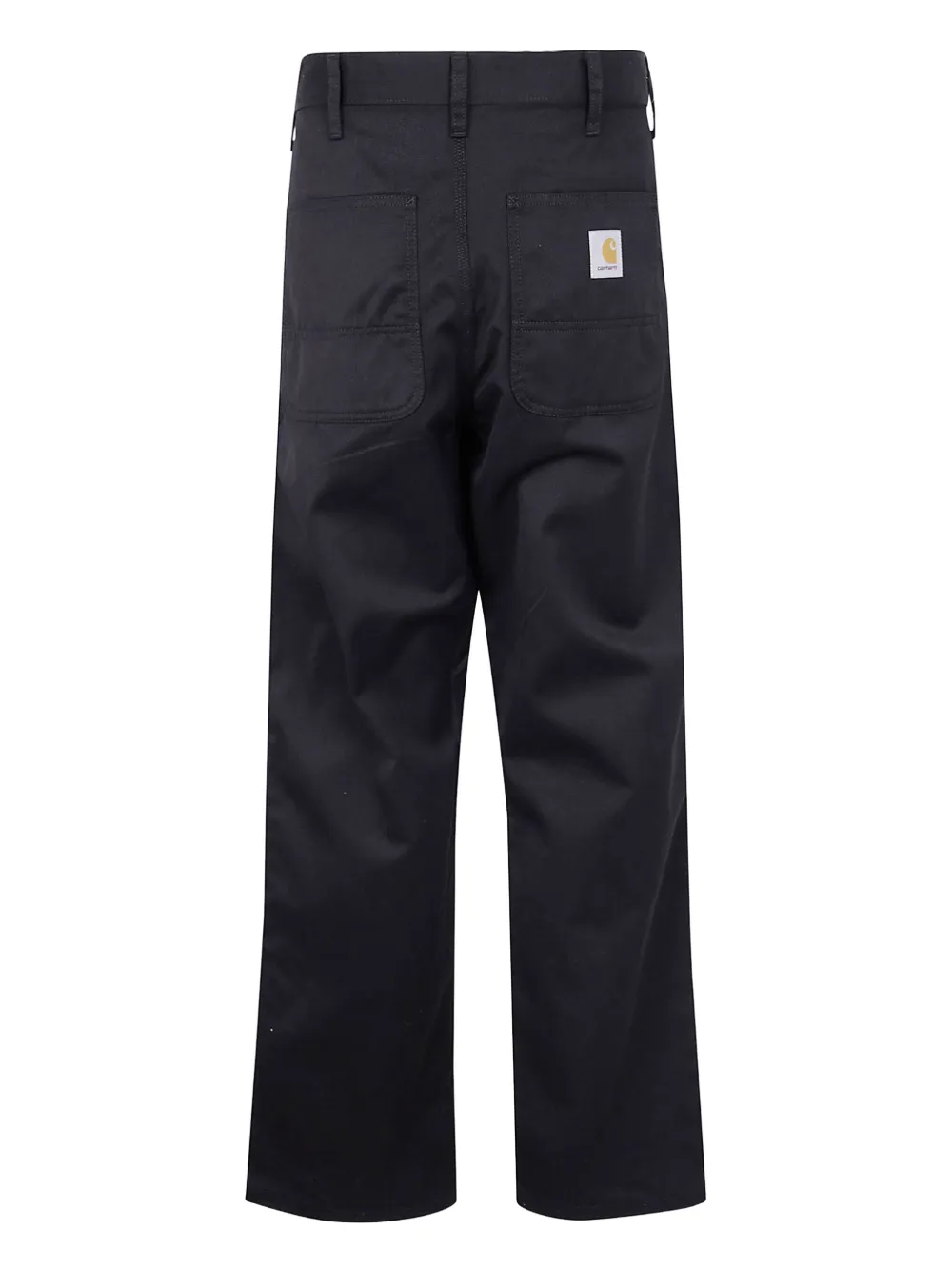 Carhartt Logo-patch Trousers In Black