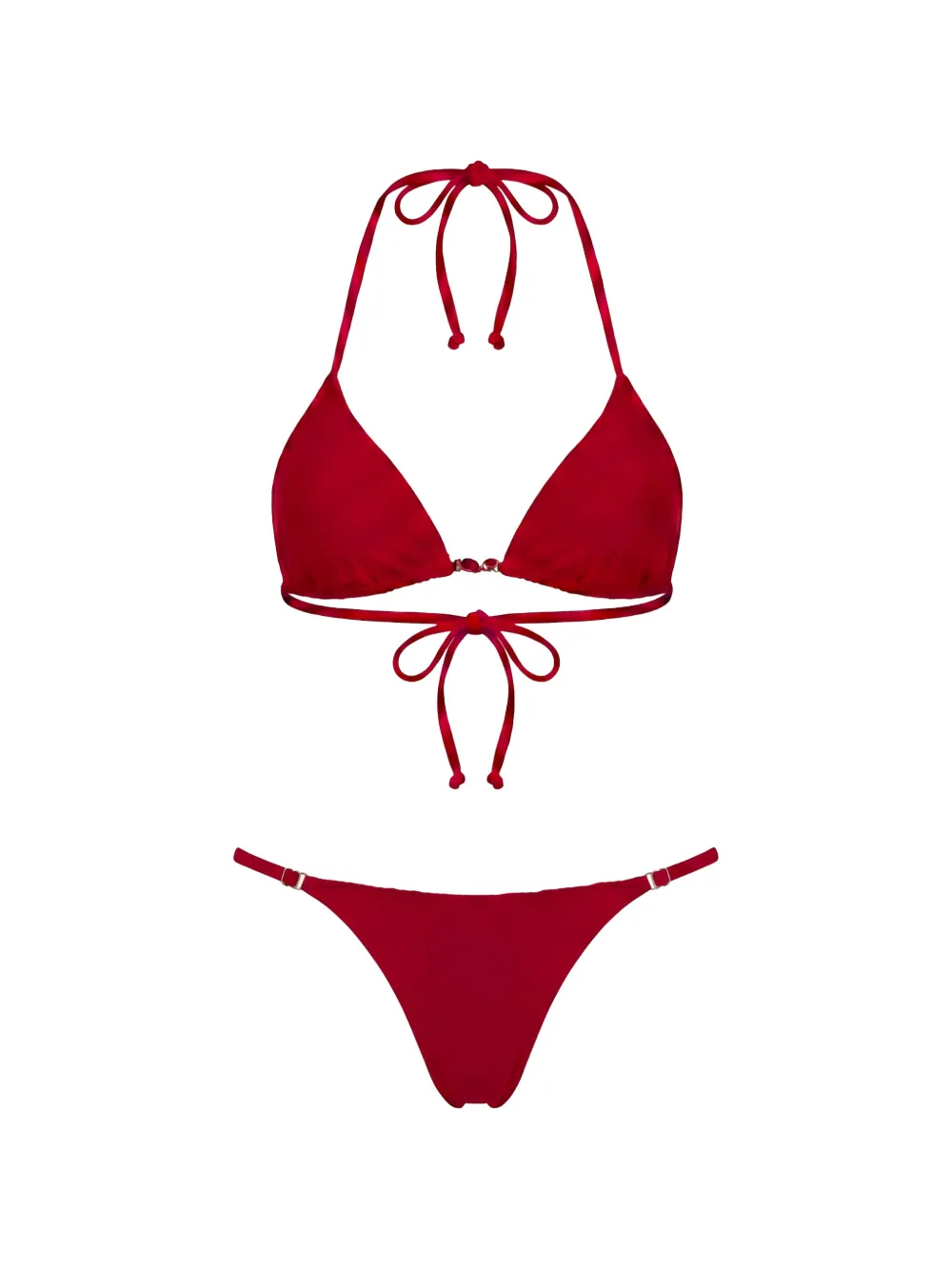 Anjuna triangle-design bikini - Rosso