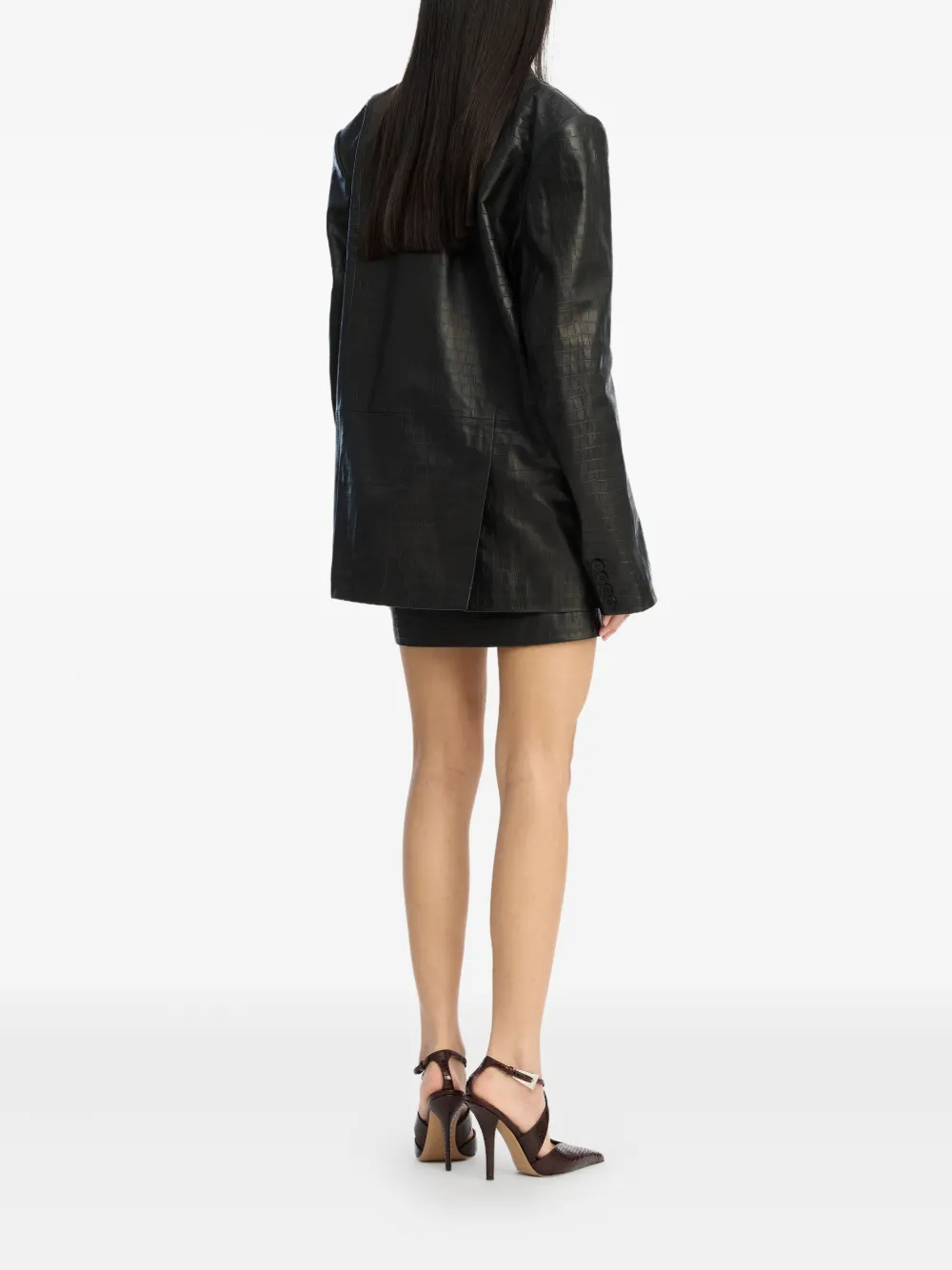 ROTATE BIRGER CHRISTENSEN Blazer met dubbele rij knopen Zwart