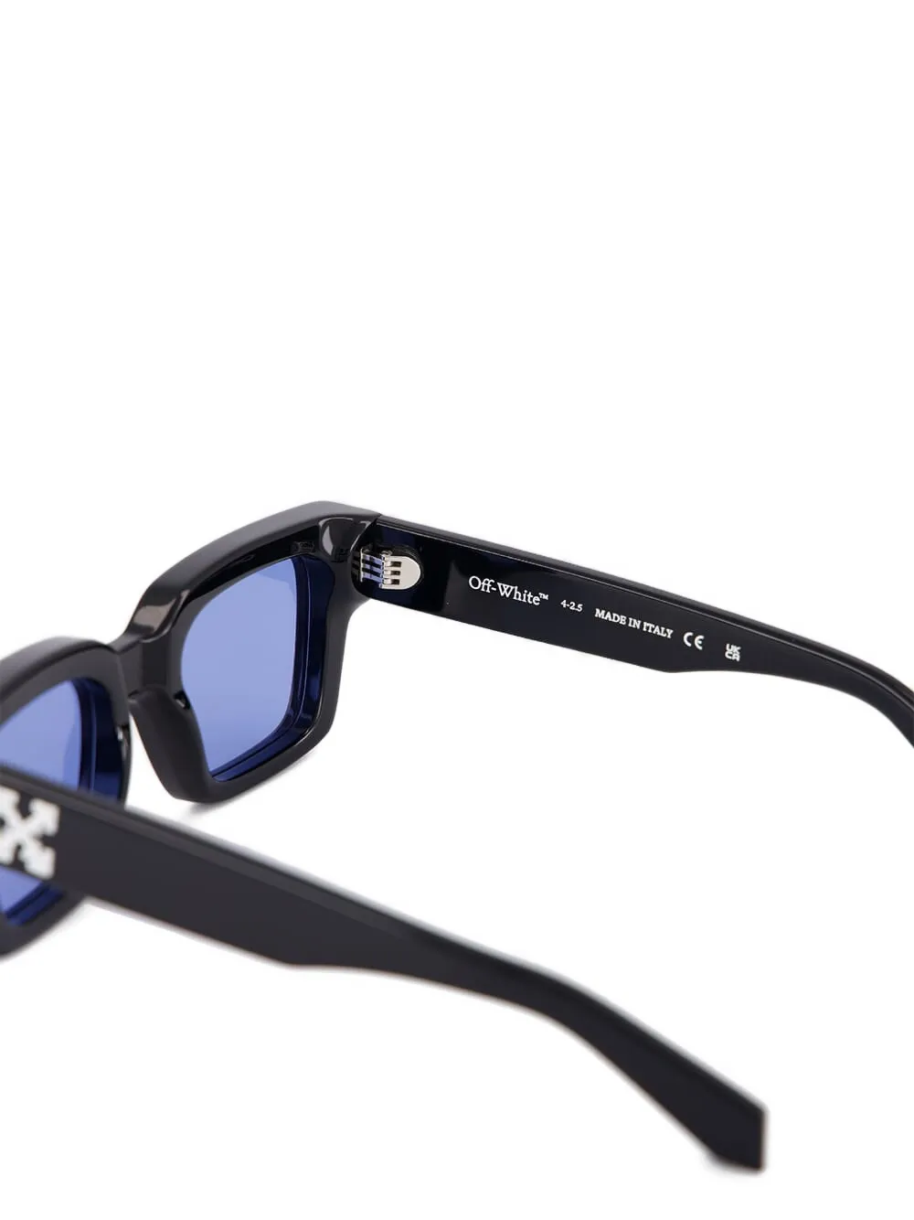 Off-white Eyewear Virgil Rectangle Logo Sunglasses In Black