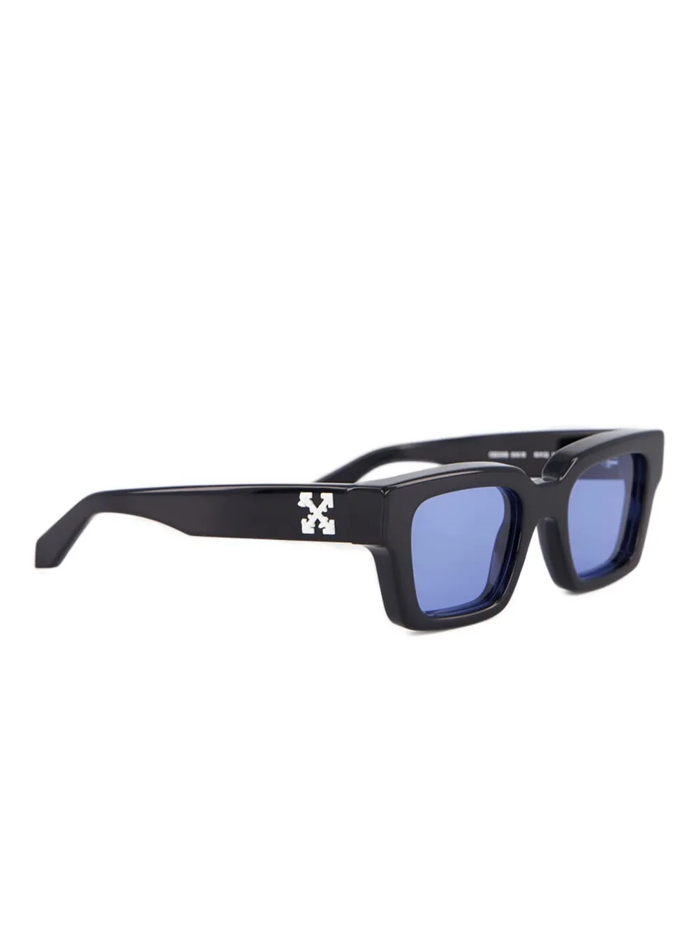 Off-white Eyewear Virgil Rectangle Logo Sunglasses In Black