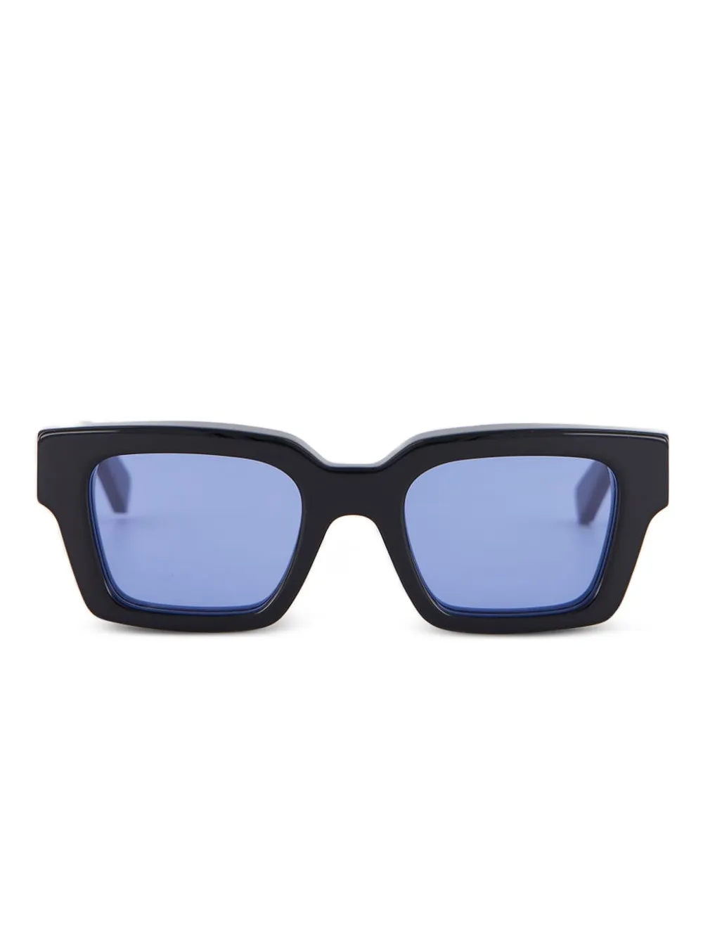 Off-White Eyewear Virgil rectangle logo sunglasses - Nero