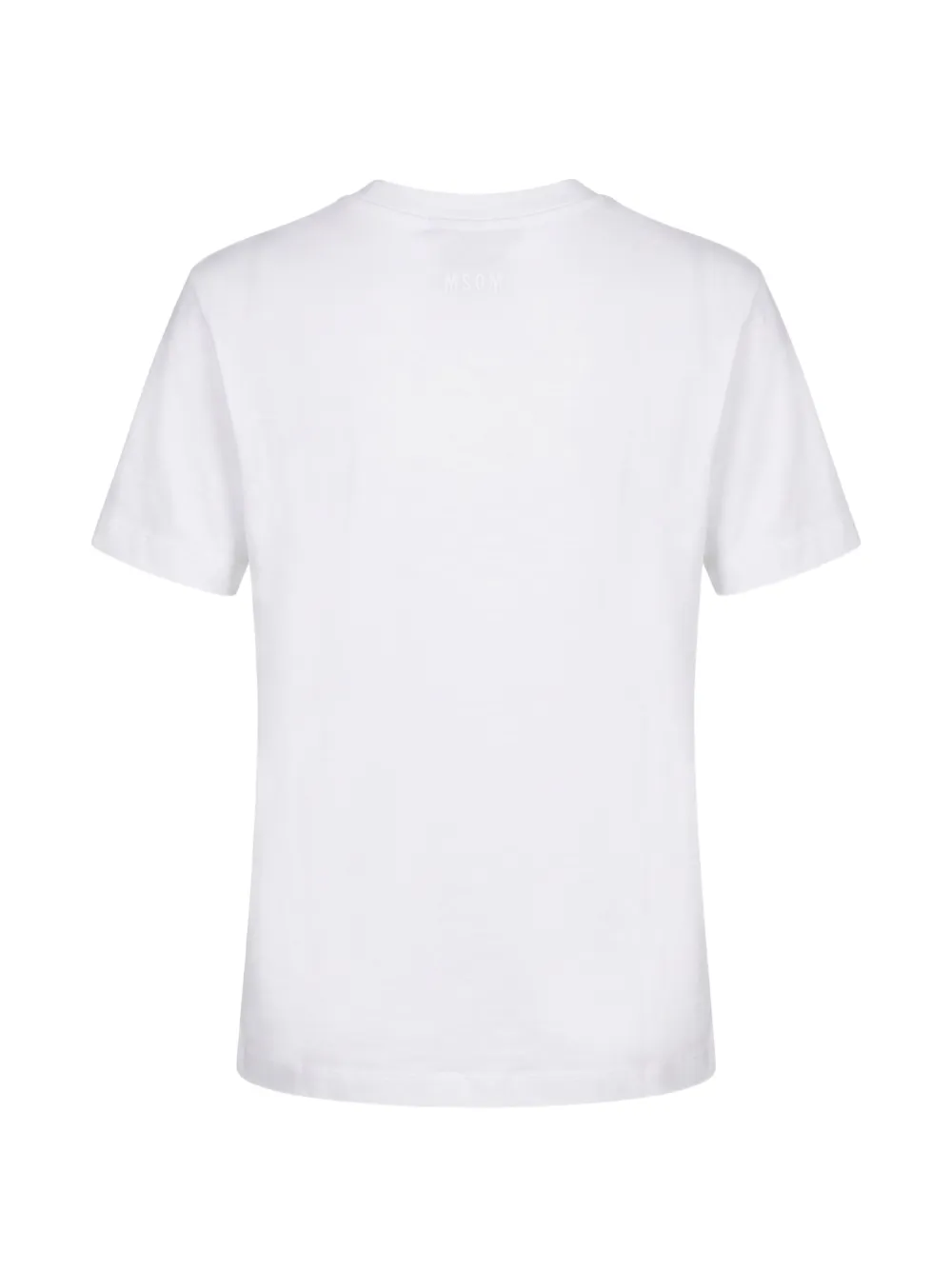 MSGM T-shirt verfraaid met kralen en bloemenpatroon Wit