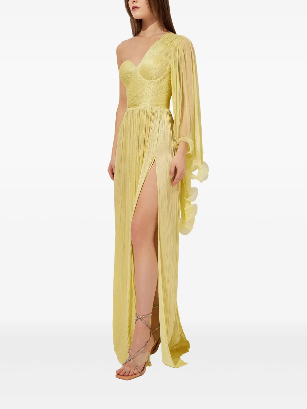 Iris Serban Anemona pleated one-shoulder dress | Evening Dresses | Image 2