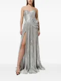 Iris Serban pleated corset dress - Silver