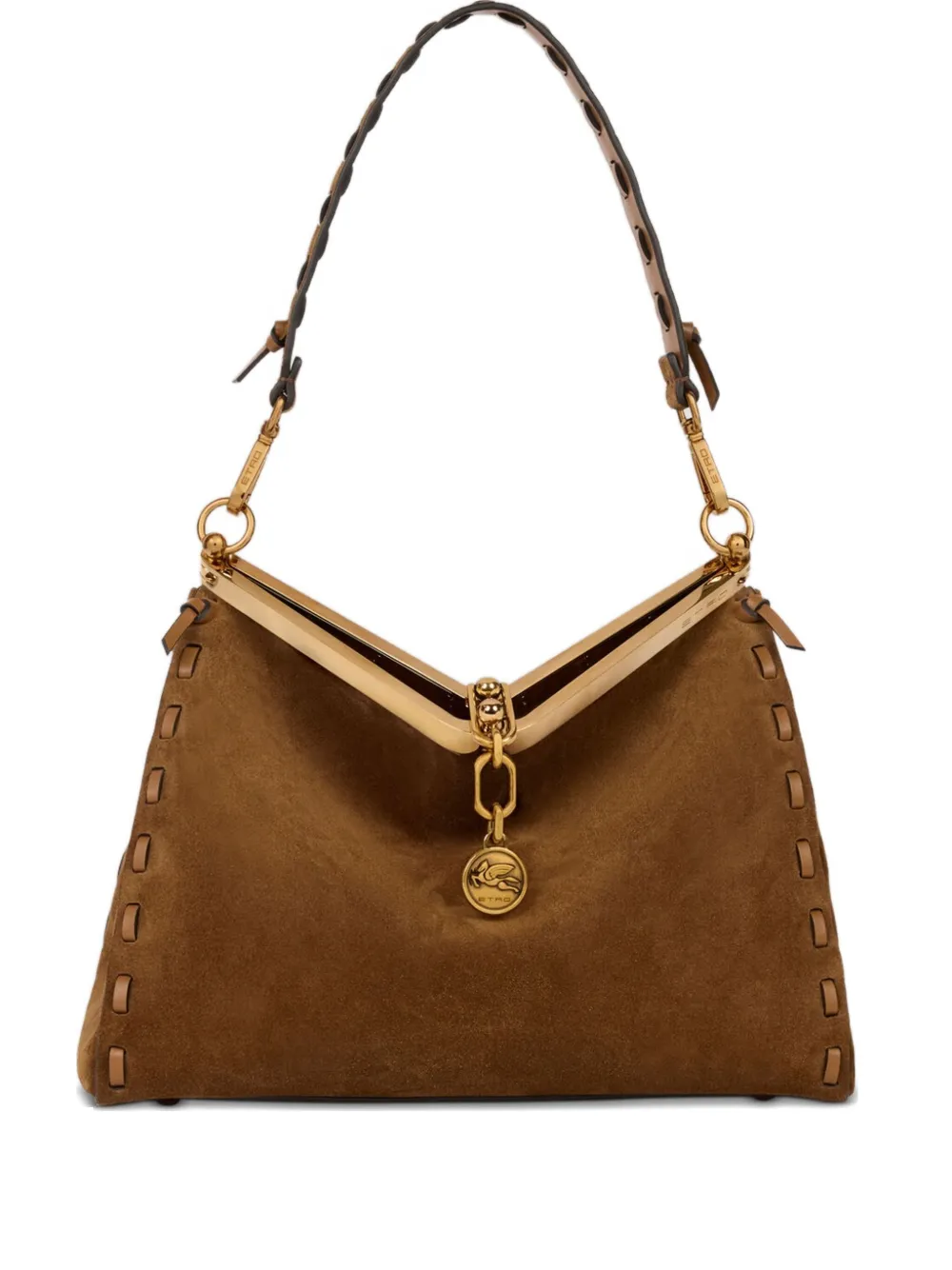 Etro Medium Vela Shoulder Bag In Brown