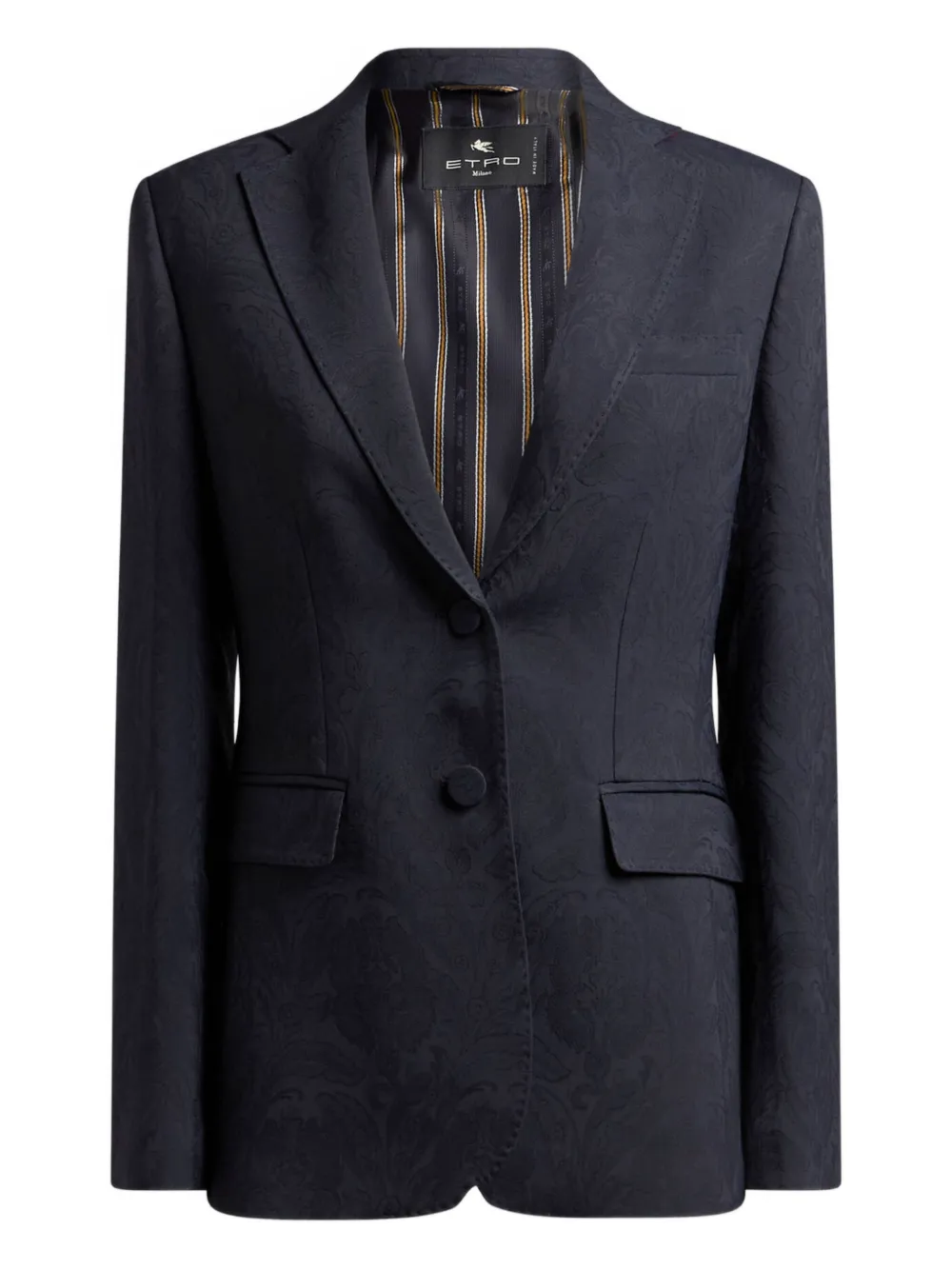 ETRO paisley-pattern cady blazer | Blue | Image 1