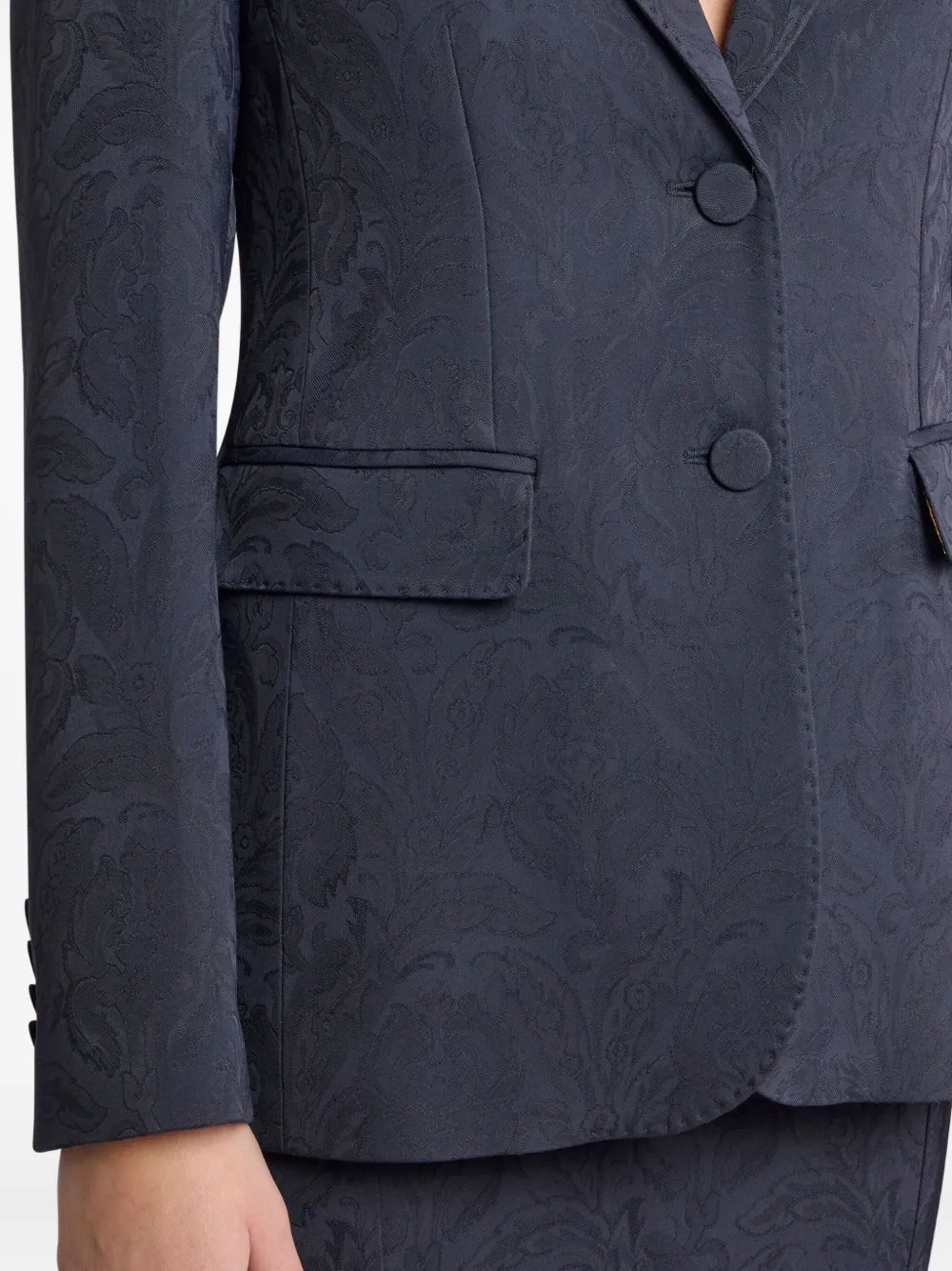 ETRO Blazer met paisley-print Blauw