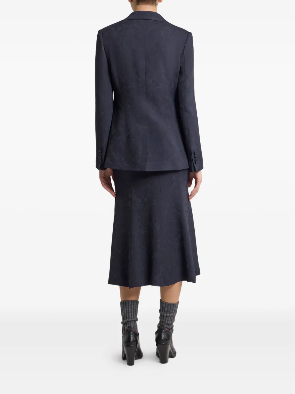 ETRO Blazer met paisley-print Blauw