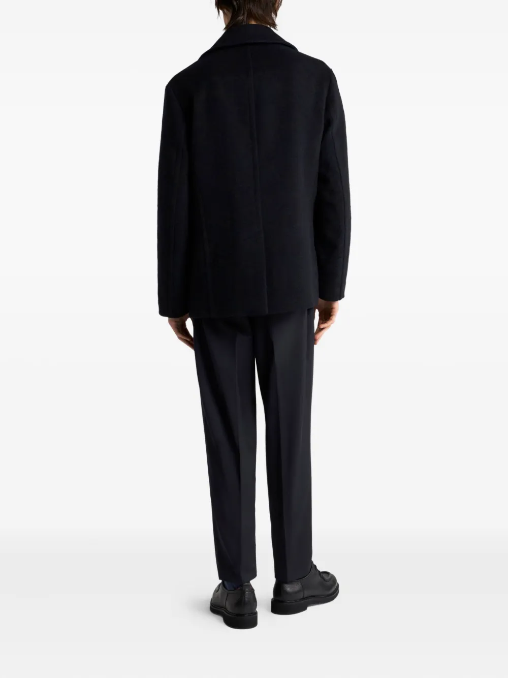 ETRO Sailorjas met dubbele rij knopen en jacquard Blauw