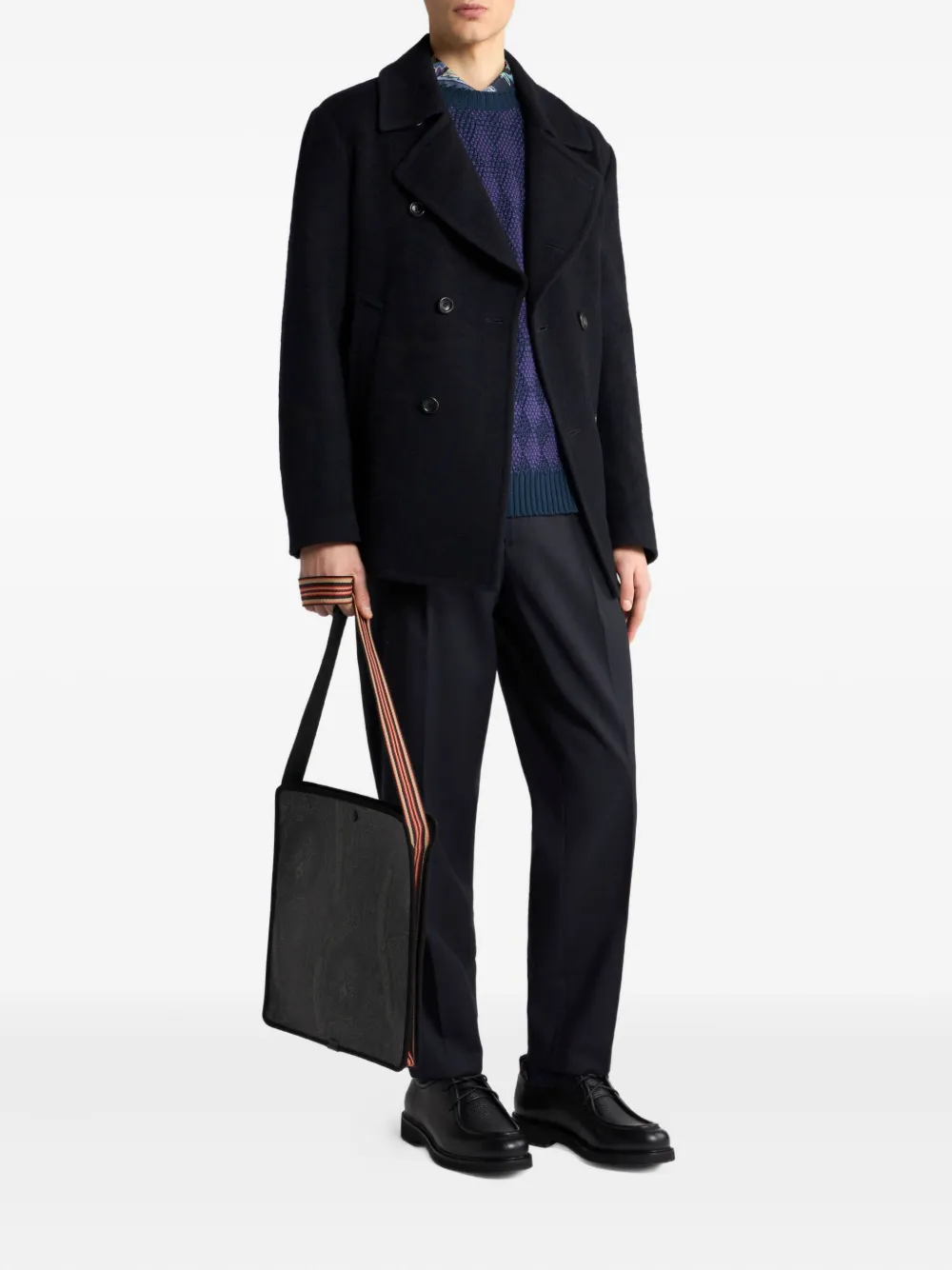 ETRO jacquard double-breasted peacoat | Peacoats | Image 2