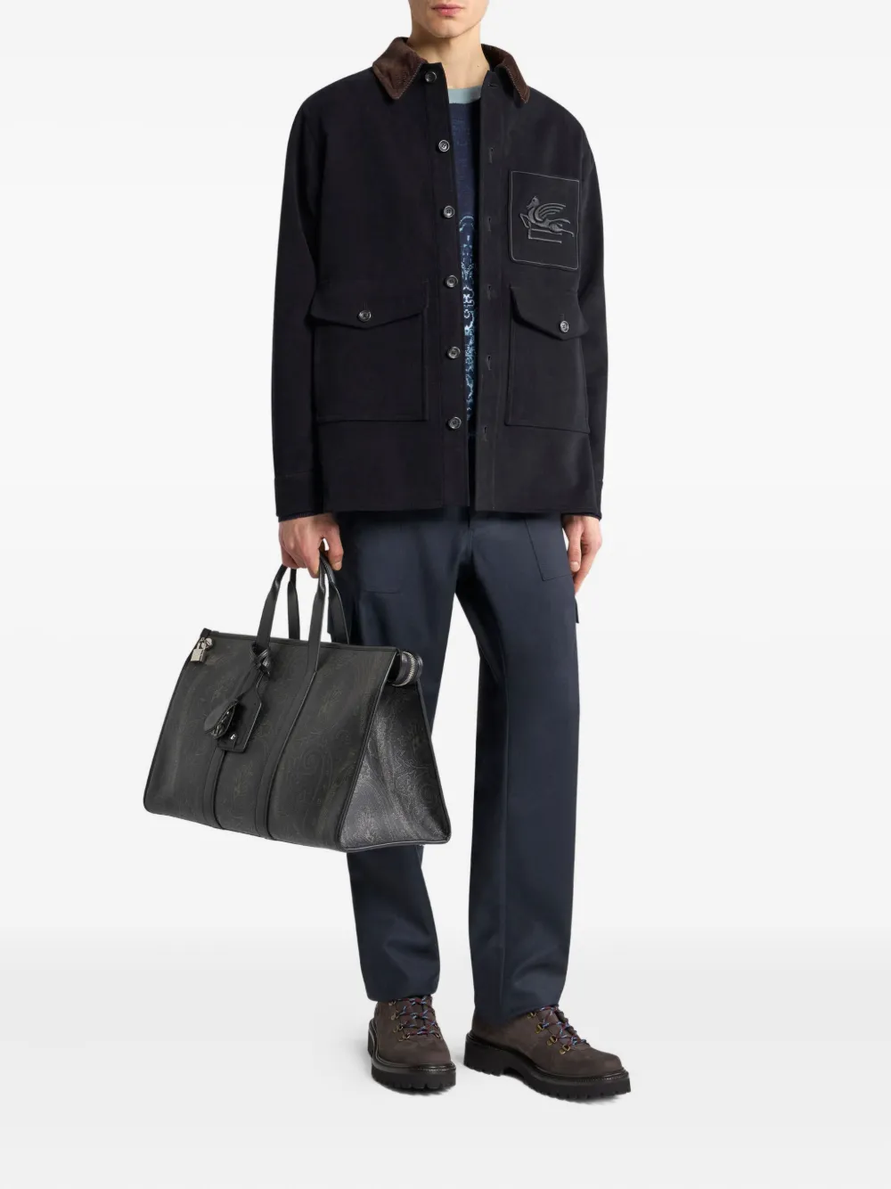 ETRO pegaso patch-pocket jacket | Shirt Jackets | Image 2