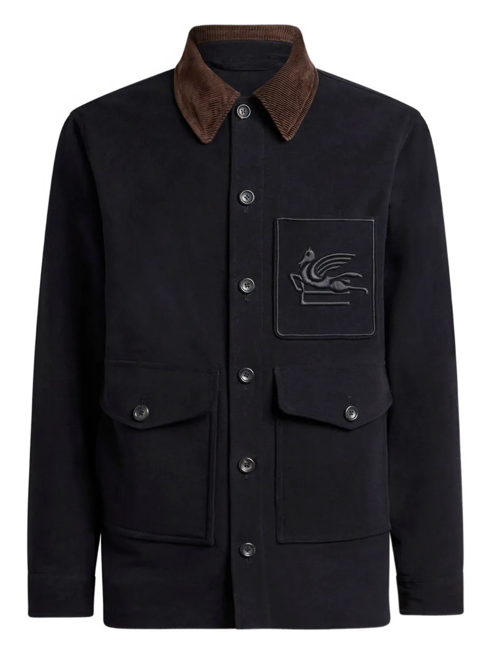 ETRO pegaso patch-pocket jacket | Black | Image 1