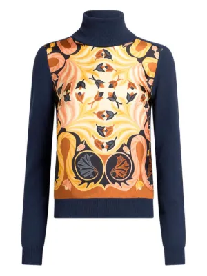 ETRO ペイズリーVネックセーター | ホワイト | FARFETCH JP