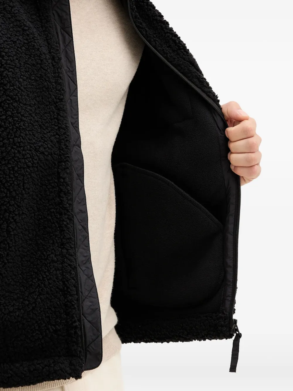 Alpha Industries Jack met rits Zwart