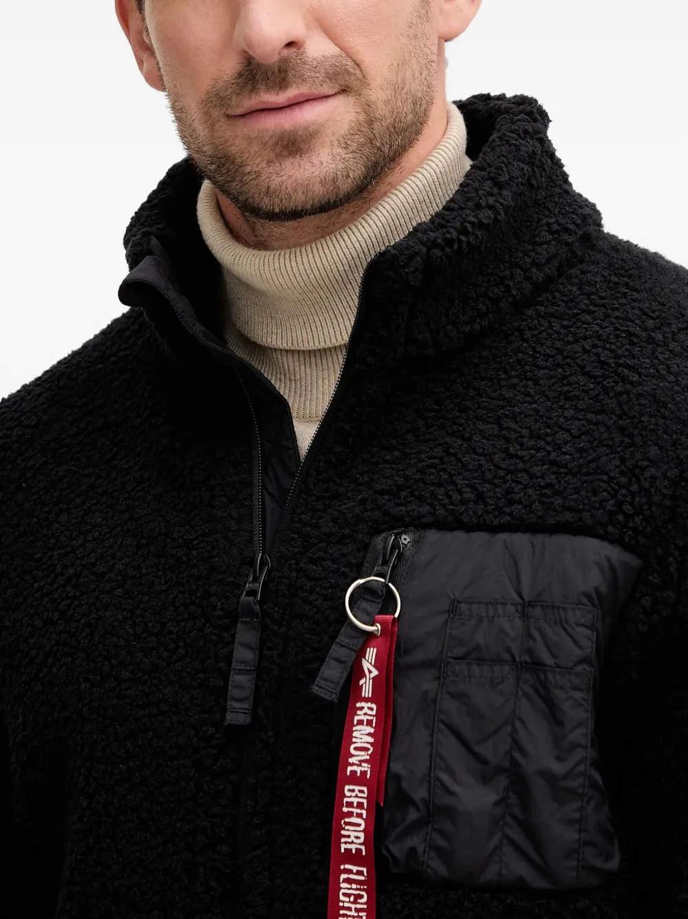 Alpha Industries Jack met rits Zwart