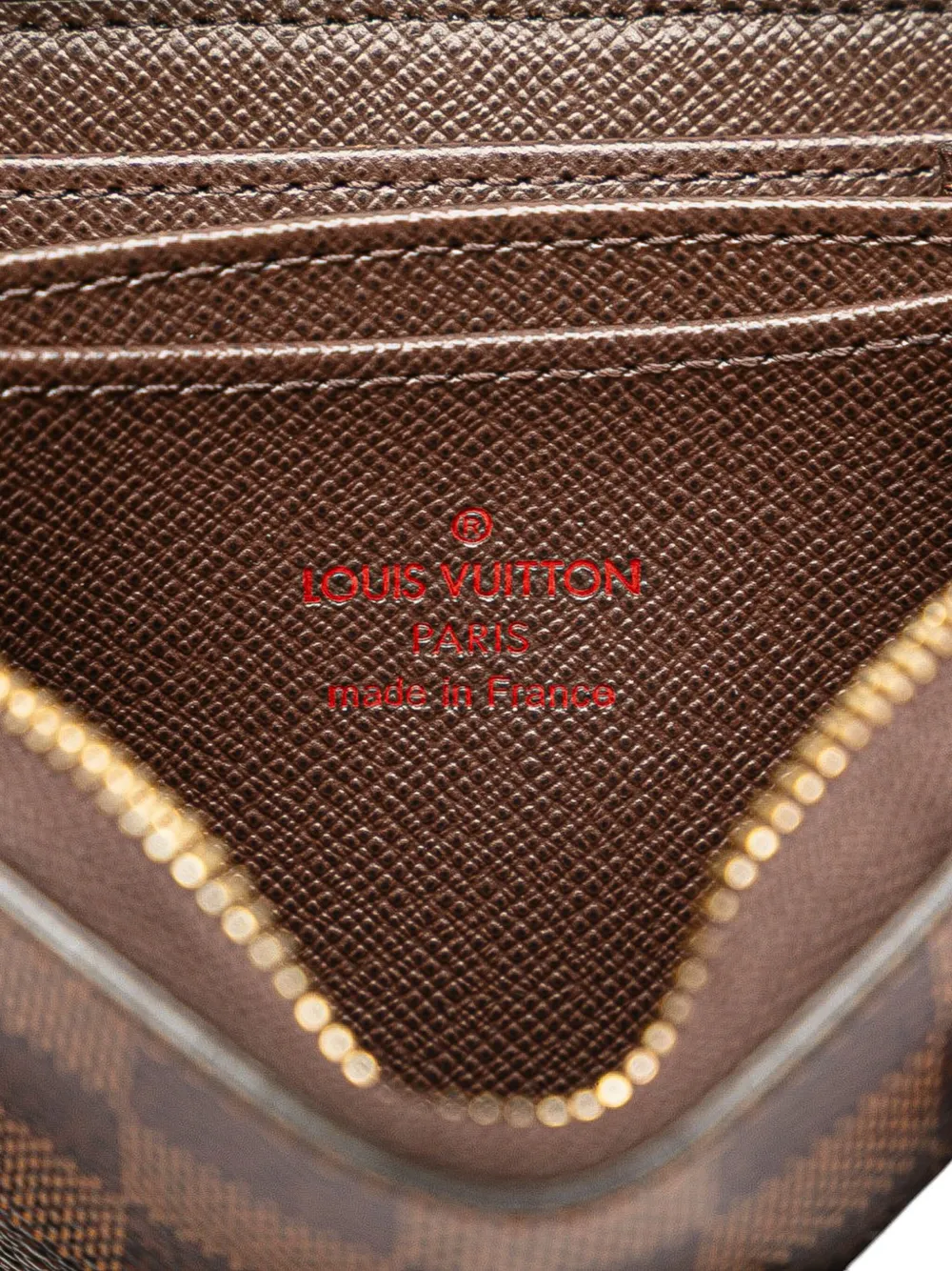 Pre-owned Louis Vuitton 2011 Damier Ebene Zippy Purse Coin Pouch In Brown