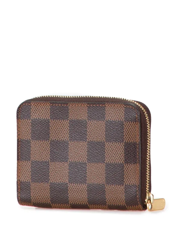 Louis Vuitton Pre-Owned 2011 Damier Ebene Zippy Purse Coin Pouch