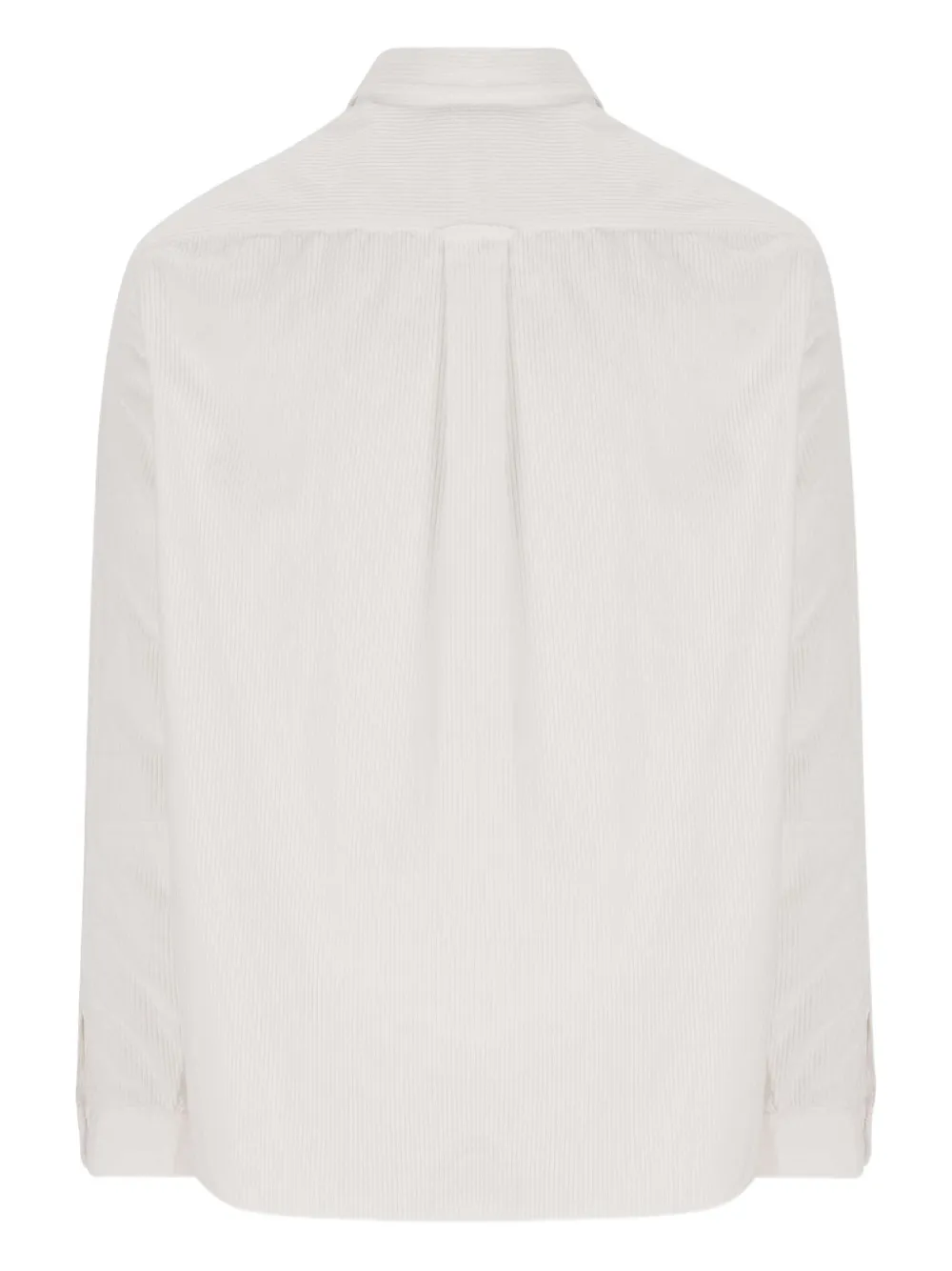 Xacus corduroy patch-pocket shirt - Wit