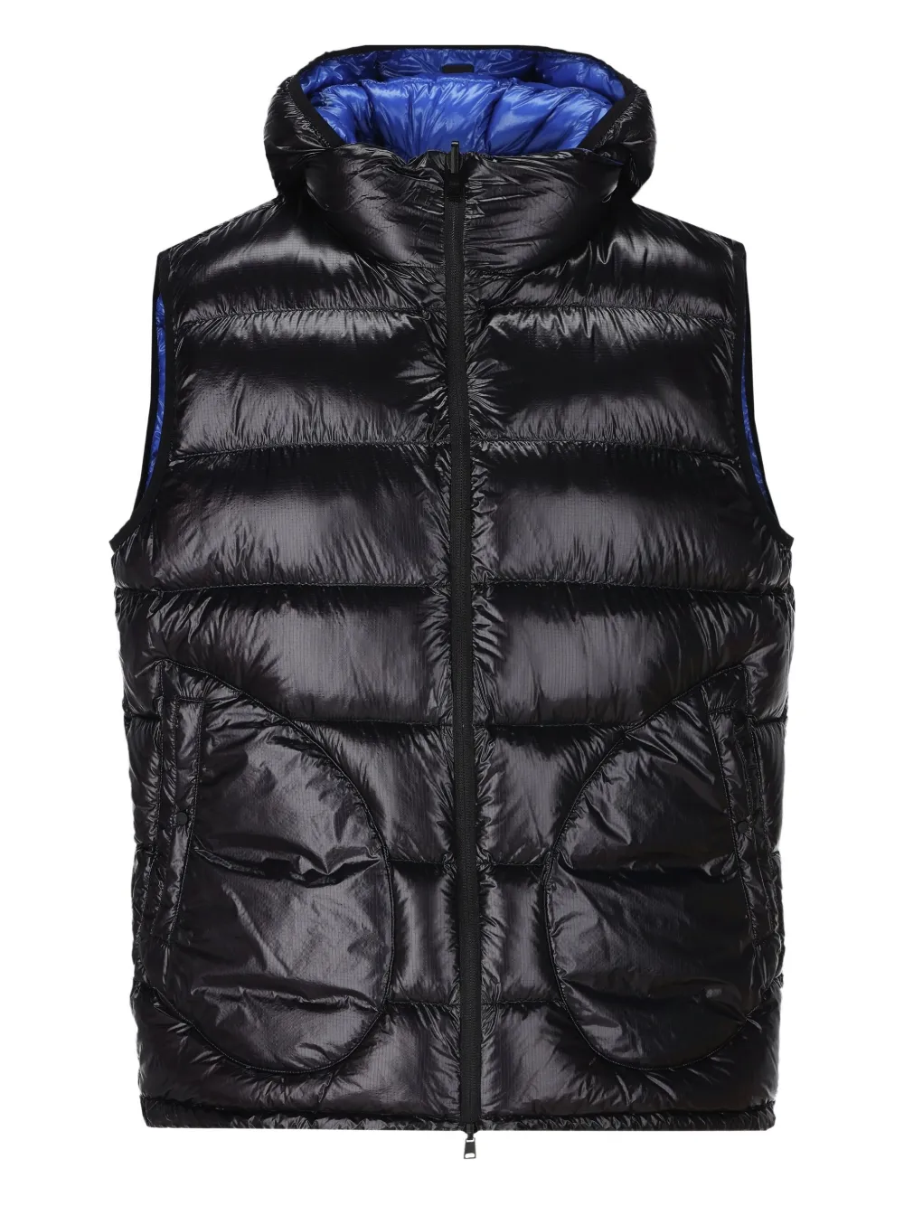 Herno hooded quilted gilet | Blue | Image 1