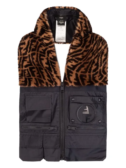 FENDI FF-pattern panelled gilet