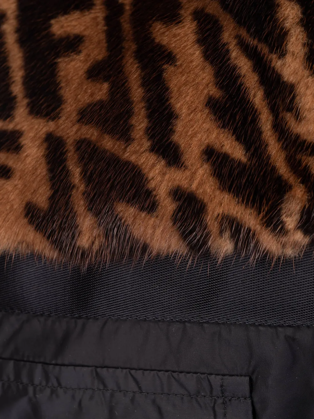 Fendi Ff-pattern Panelled Gilet In Animal Print